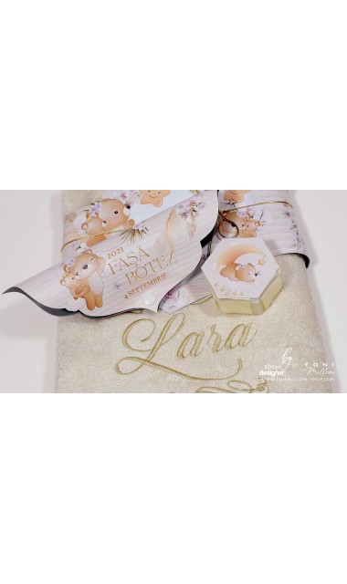 Trusou botez cu iarba pampass ursuleti si stele Pampas Bear 16
